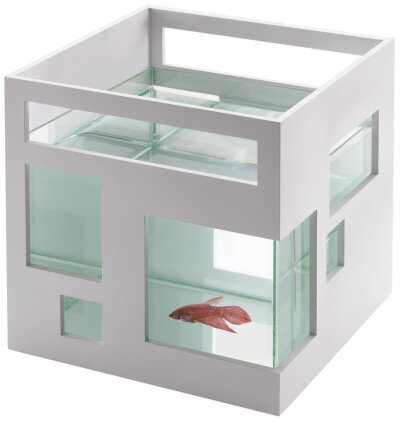 加拿大UMBRA正品正品现货 鱼儿的房子创意水族箱鱼缸 可爱礼品