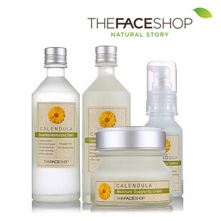 韩国正品 The Face Shop 强势来袭！金盏花系列四件套仅售190元，11.11淘宝购物狂欢还要大降价还有豪礼相送。还等什么，快来抢购了！！