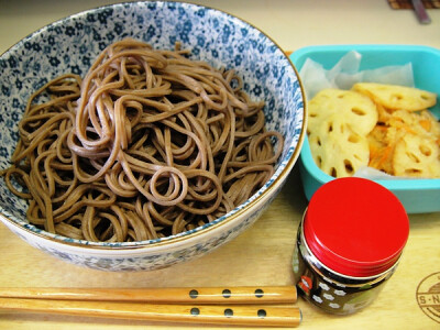 日式蕎麥涼麵 野菜天婦羅（牛蒡，紅蘿蔔，蓮藕）