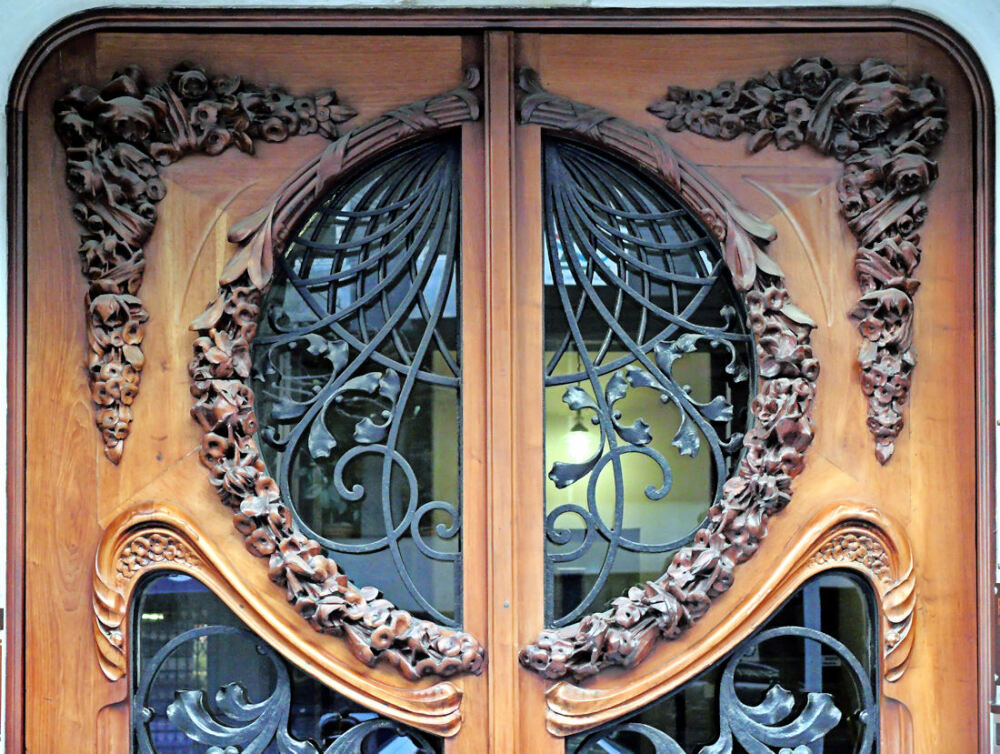 art nouveau door