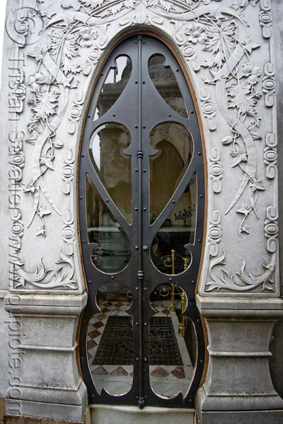 art nouveau door