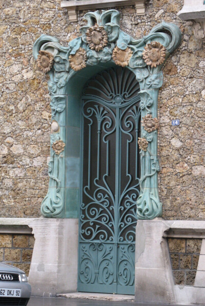 art nouveau door