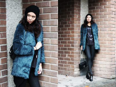 The Local Firm Hat, Zara Coat, Givenchy Bag, Gina Tricot Pants, Isabel Marant Shoes, Weekday Tshirt