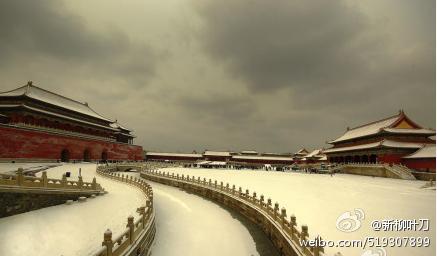 北京 二零一二年十一月四日 初雪 帝王城之景