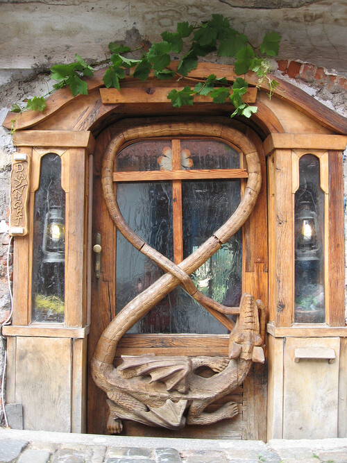 Dragon Door at Krumlov House