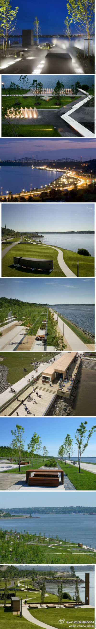 景观设计精华——加拿大魁北克 萨缪尔·德·尚普兰滨水长廊/Daous 萨缪尔·德·尚普兰滨水长廊将一处被人遗忘的工业废墟打造成休闲型的公共自然空间，重新焕发了圣劳伦斯河岸这一城市入口地区的生命力。