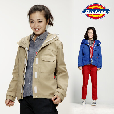 Dickies秋女式连帽登山夹克女士防风外套WWD