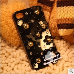 施钻小雏菊iphone4/iphone4s手机壳