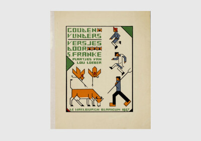 一本1927年的绘本《Gouden Vlinders》，作者是S. Franke，很喜欢Lou Loeber的这种“七巧板”绘画风格：）