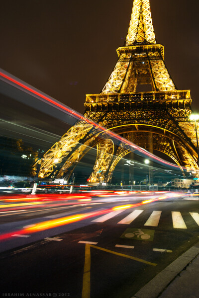 Photograph Eiffel tower at night by Ibrahim Alnassar on 500px