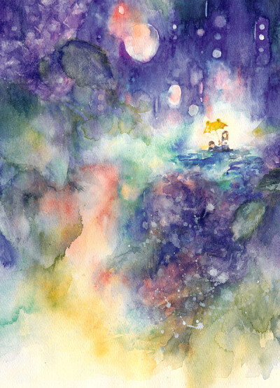 Mixmelts水彩插画