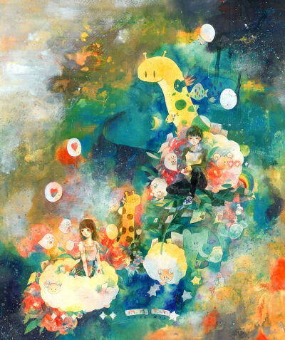 Mixmelts水彩插画