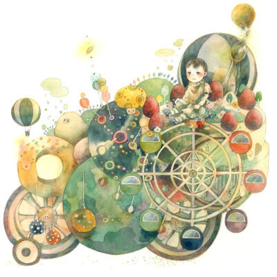 Mixmelts水彩插画