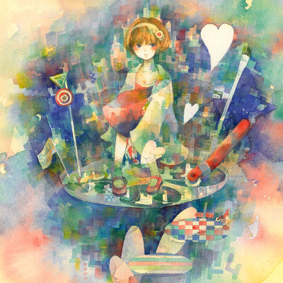 Mixmelts水彩插画