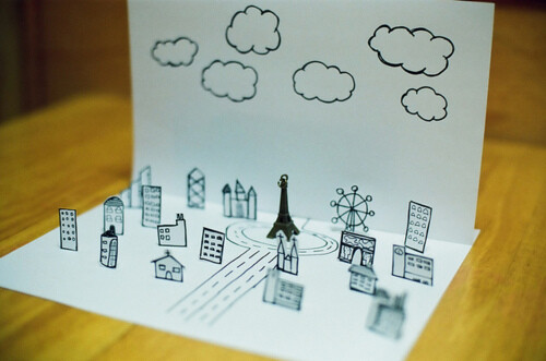 也可以做成手工贺卡