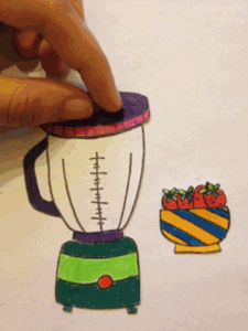 owl【画意】DIY草莓汁，超可爱，手绘+实景的合成动画~很有意思！