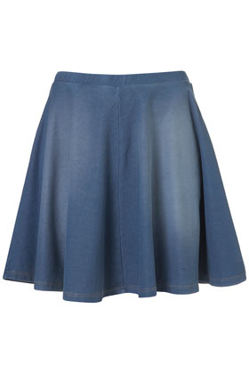 Midwash Denim Skater Skirt