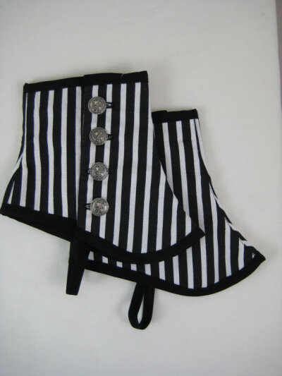 Steampunk Victorian Spats - wool, cotton or faux leather