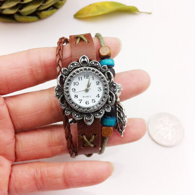 Leather Bracelet Watch pw016