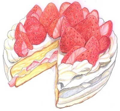 Strawberry cake~~