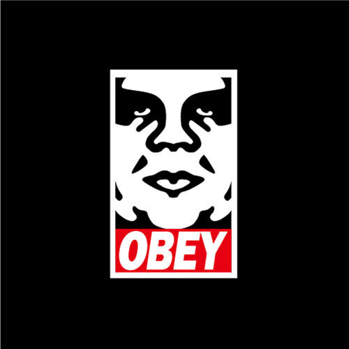 MYT.HK 麦记出品 纯棉 个性创意/情侣装 obey 服从 T恤 短袖