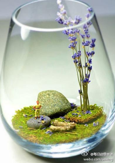 只要有创意，童话无处不在。一个微型的童话世界 ，一个小小的微景水晶球哦！