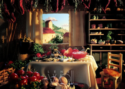Tuscan Kitchen - By Carl Warner
