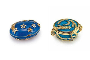 雅诗兰黛2012圣诞系列以浩翰星空穹苍为主题，配上闪烁金色的包装，推出星座粉盒及香氛膏两大特别系列。