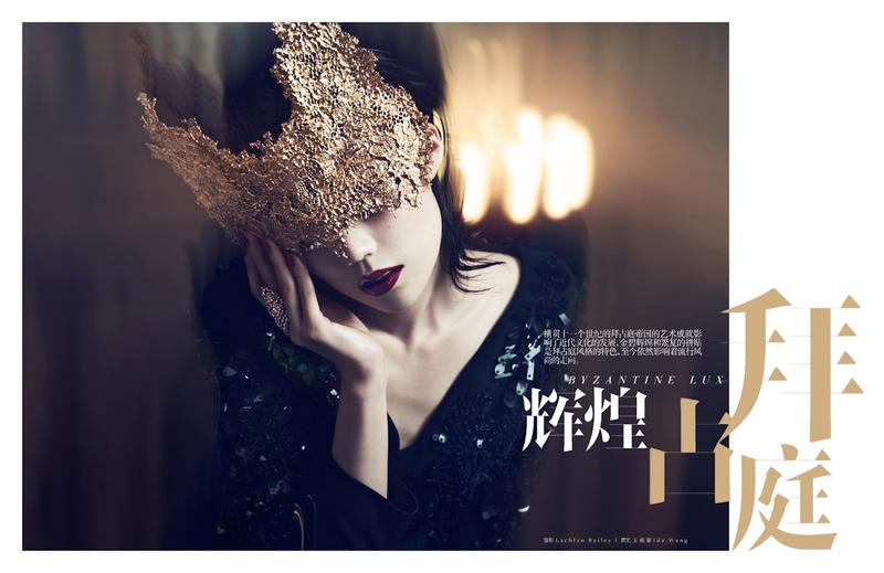 Vogue China2012年12月辉煌拜占庭，日本model Tao Okamoto冈本多绪演绎，现排名第47