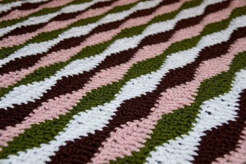 Wavy Blanket - Crochet Me