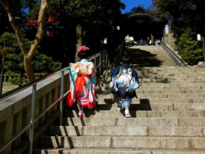 栃木县宇都宫，二荒山神社，七五三。