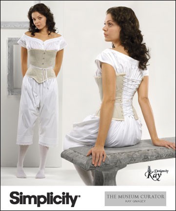 Plus Size Corset, Drawers and Chemise Costume Sewing Pattern, Steampunk, Civil War, Victorian, Simplicity 2890 Sizes 16 to 24 uncut