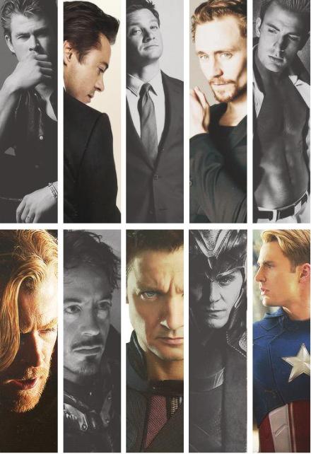 这尼玛帅死了。。。#chris hemsworth##robert downey jr##jeremy renner##tom hiddleston##chris evans#