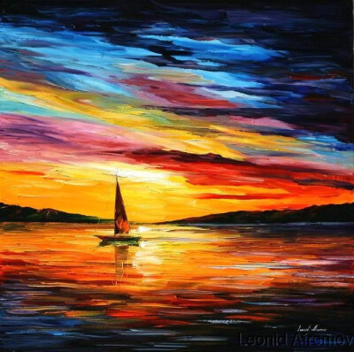 Leonid Afremov 油画系列 帆