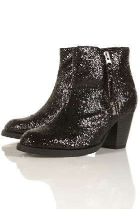 MIGHTY Glitter Zip Boots