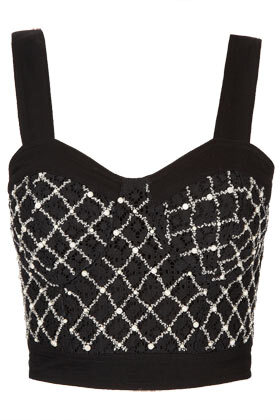 Pearl Gem Lace Corset Top