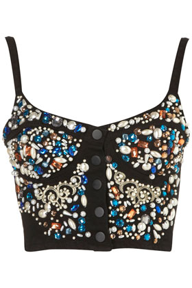 MOTO Rococo Beaded Bralet