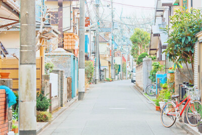 纯真日本街道，好有动漫的感觉哦，大爱啊。。。