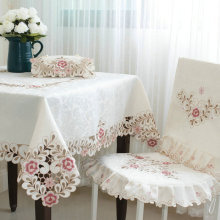 花木 桌布 台布 茶几布餐桌布盖布 椅套椅垫 坐垫 欧式绣花布艺