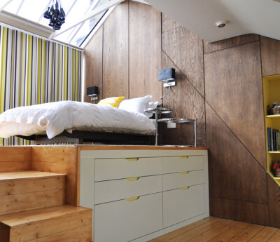 Loft bedroom contemporary bedroom