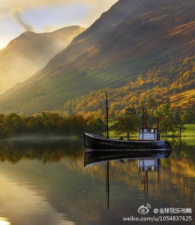 金秋湖，苏格兰西部高地；这才叫做风景如画。