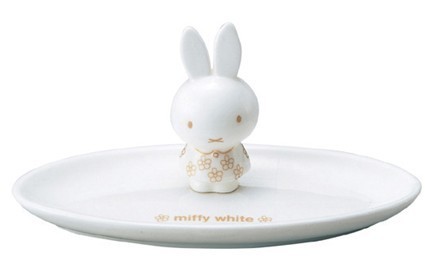 Miffy/米菲兔 骨瓷 白色 迷你首饰盘 原版