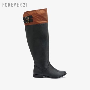 FOREVER21 时尚拼色长靴