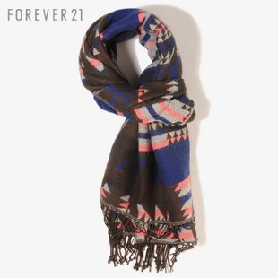 FOREVER21 FAB加纳多图案流苏围巾