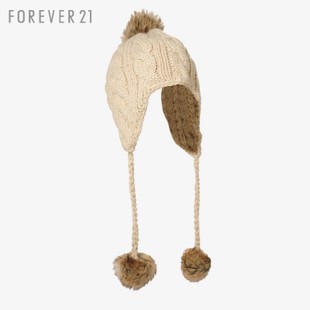 FOREVER21 麻花纹针织护耳帽 21840803