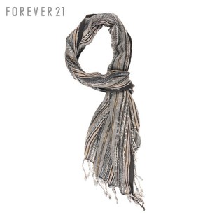 FOREVER21 多色闪亮彩条流苏围巾