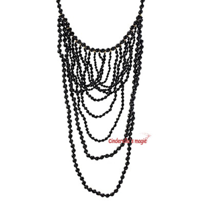 onyx necklace黑玛瑙多层次项 官售495美元-