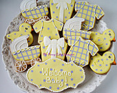 Welcome Baby Shower Assortment 13 cookies