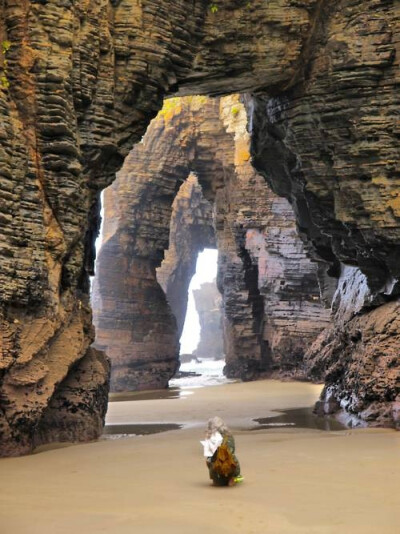 Beach Cathedral, Galicia, Spain photo via myworldporn