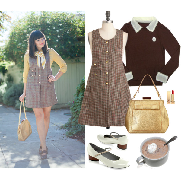 plaid pinafore